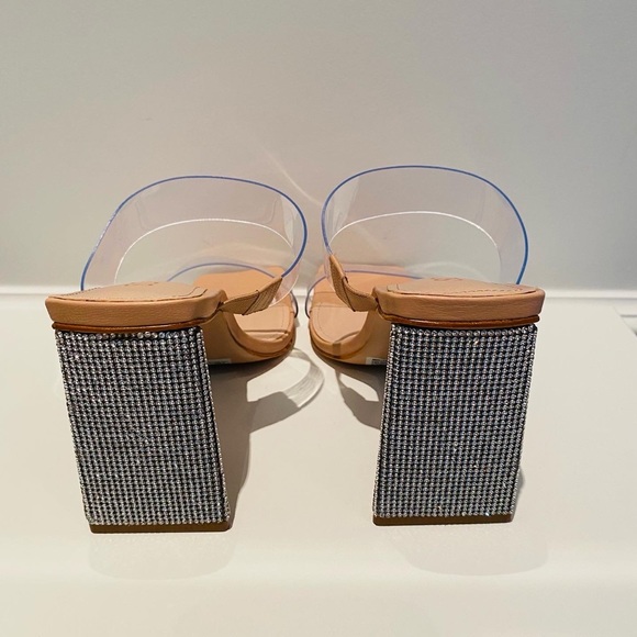 Brand new SCHUTZ Rhinestone Embellished Heeled Sandals - Picture 5 of 11